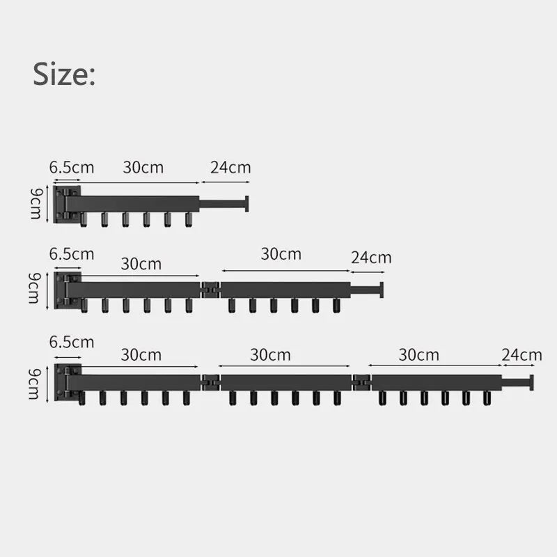 FlexDry Wall Mount Clothes Rack - Saves Space