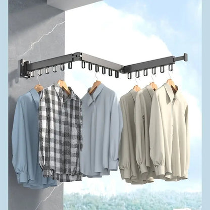 FlexDry Wall Mount Clothes Rack -  Saves Space