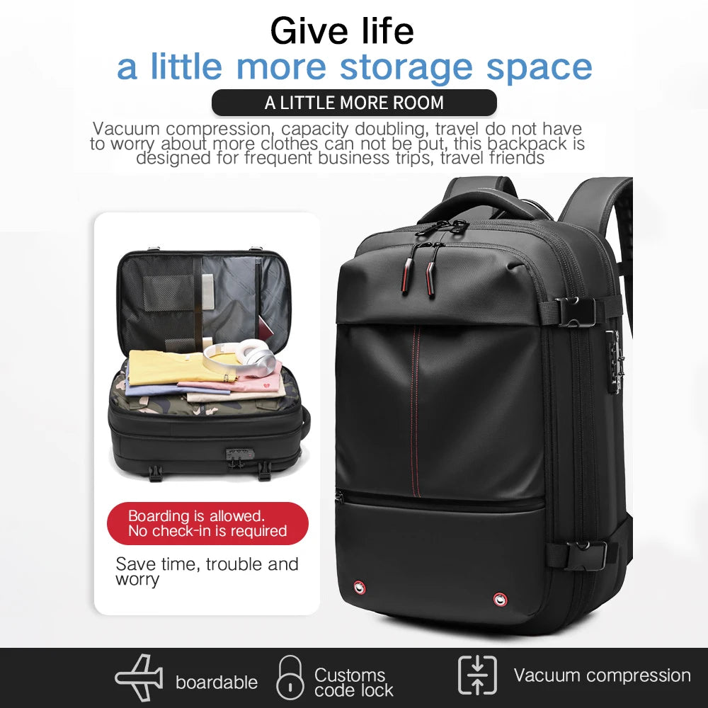 Vacuum Compression Travel Backpack 