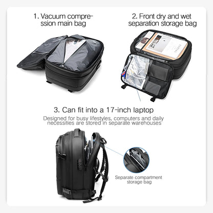 Vacuum Compression Travel Backpack 