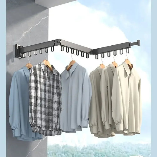 FlexDry Wall Mount Clothes Rack -  Saves Space